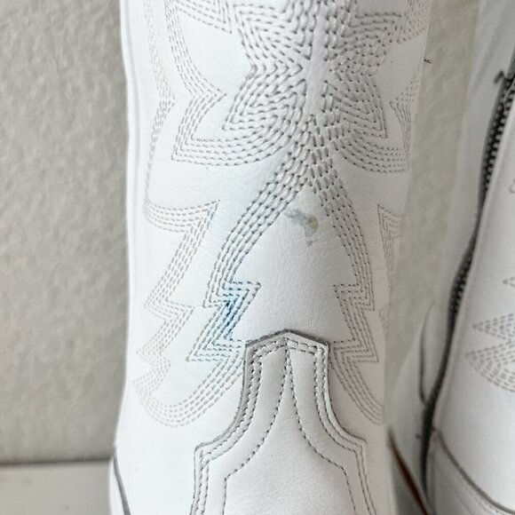 Lane MEGAN MORONEY Smokeshow Womens Cowboy Boots 9 White Western Cowgirl Tall - Picture 6 of 16